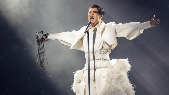 Former Palm Beach Currumbin student Sheldon Riley performing at Eurovision. Picture: EBU / Andres Putting.