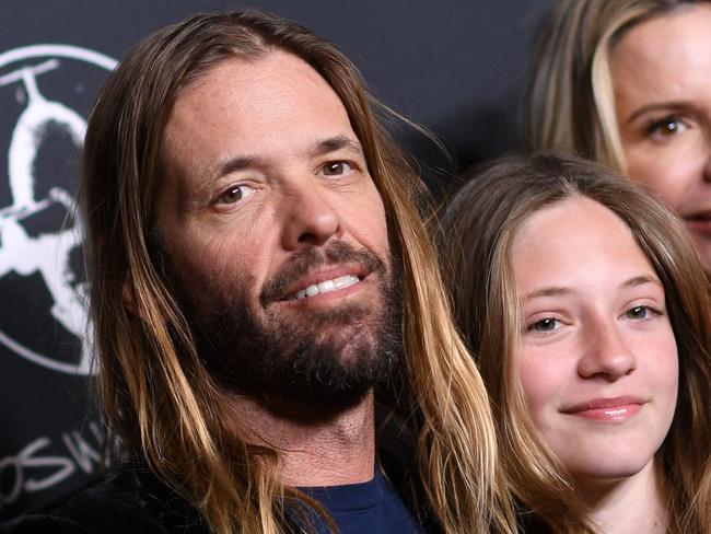 Taylor Hawkins with his family the month before his death. Picture: AFP