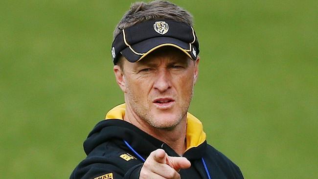Damien Hardwick believes Richmond’s current list is the best he’s had at his disposal in seven seasons.  Picture: Colleen Petch.