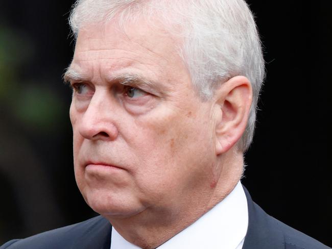 WINDSOR, UNITED KINGDOM - SEPTEMBER 19: (EMBARGOED FOR PUBLICATION IN UK NEWSPAPERS UNTIL 24 HOURS AFTER CREATE DATE AND TIME) Prince Andrew, Duke of York attends the Committal Service for Queen Elizabeth II at St George's Chapel, Windsor Castle on September 19, 2022 in Windsor, England. The committal service at St George's Chapel, Windsor Castle, took place following the state funeral at Westminster Abbey. A private burial in The King George VI Memorial Chapel followed. Queen Elizabeth II died at Balmoral Castle in Scotland on September 8, 2022, and is succeeded by her eldest son, King Charles III. (Photo by Max Mumby/Indigo/Getty Images)
