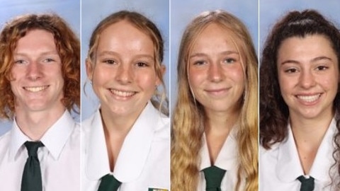 Isis State High School Captains for 2024 from left: Ryan Bunyan, Rebecca King, Emma Meyer and Ebony Ricciardi.