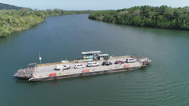 Current Daintree River Ferry in action. Picture: supplied. .