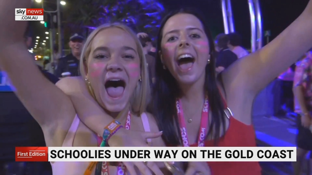 Schoolies celebrations underway on the Gold Coast