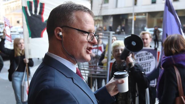 Christopher Shortis arrives at court last month. Picture: David Crosling