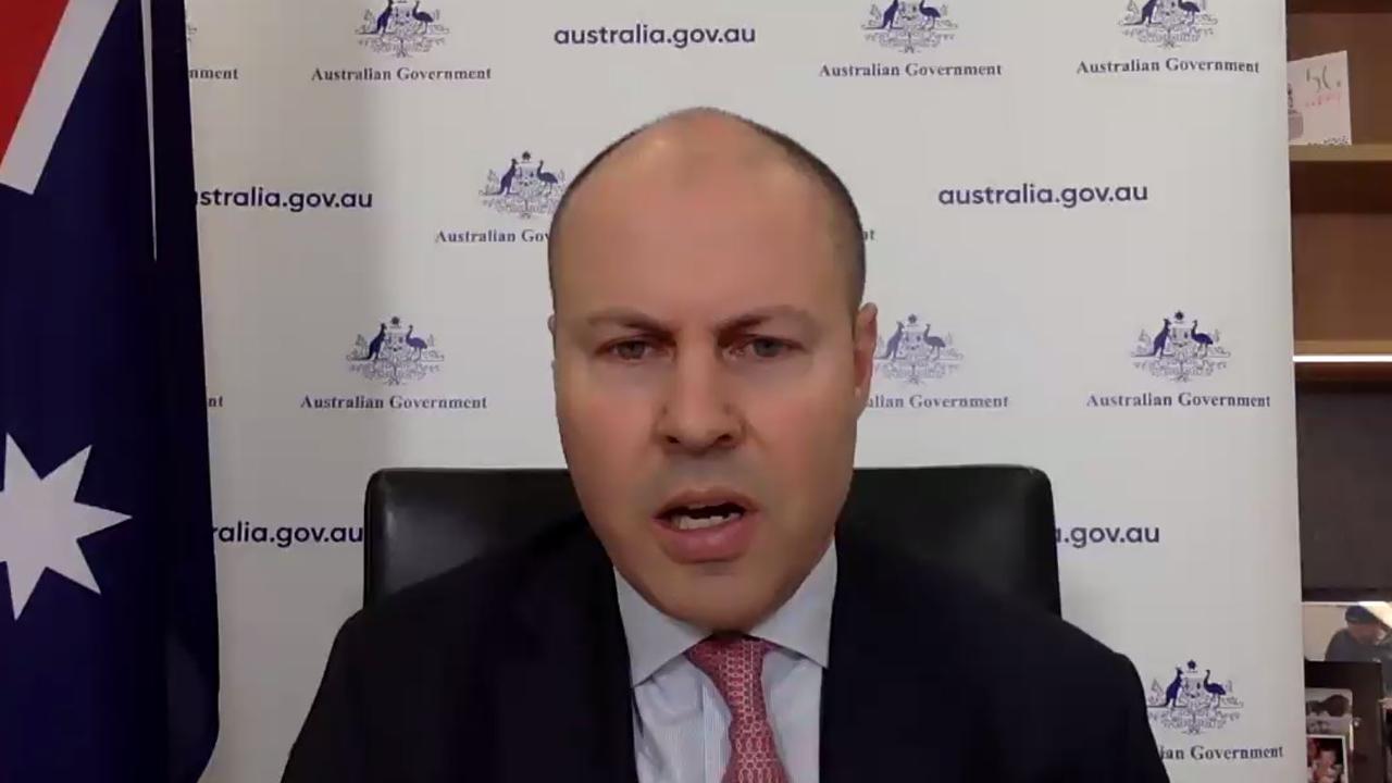 Josh Frydenberg speaking via Zoom at ANU Crawford Leadership Forum.