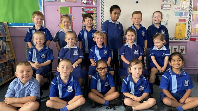 Dalby State School, Class 1C 2022. Back row (L-R) Parker, Hazel, Thomas, Kalo, Micah, Blake. Middle (L-R) Ngaire, Rose, Cohen, Gracie, Georgia. Front row (L-R) Maxwell, Laine, Narla, Logan, Hridaya. Picture: Emily Devon.