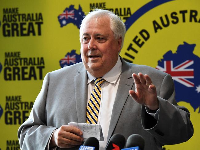 Clive Palmer in Bundaberg.