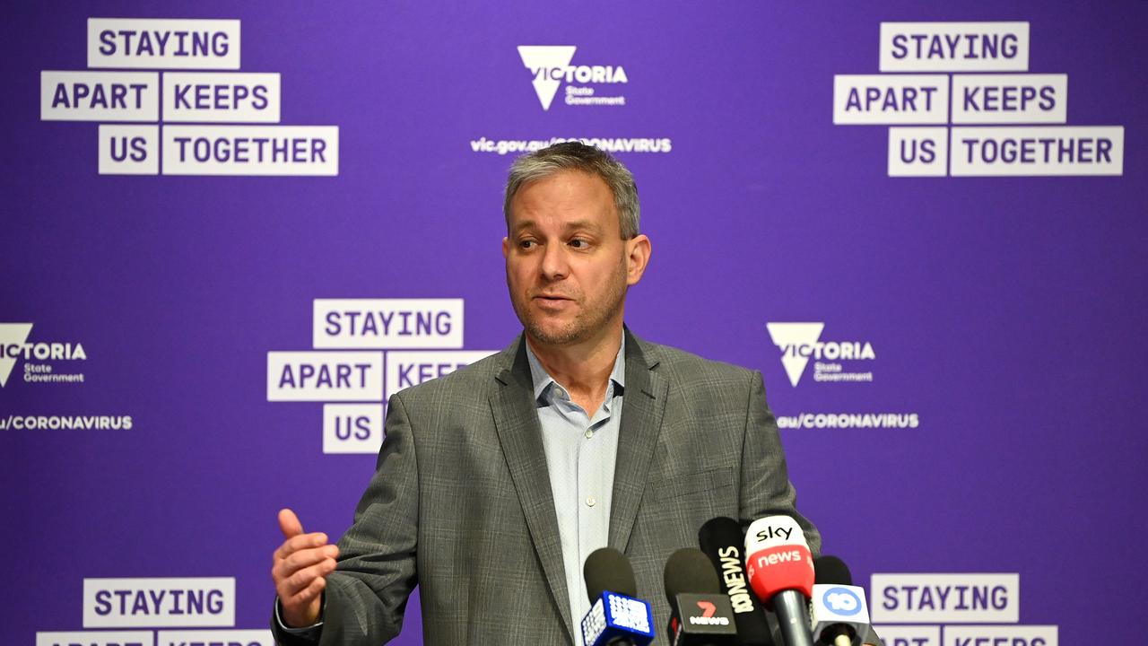 Victoria's chief health officer Professor Brett Sutton confirms there’s a quarantine loophole. Picture: Getty Images