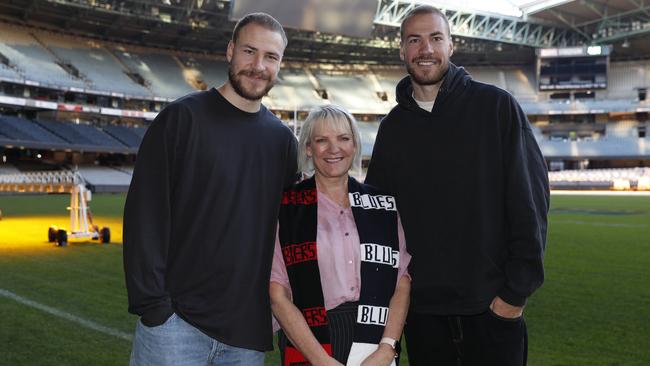 Ben and Harry McKay with mum Tracey