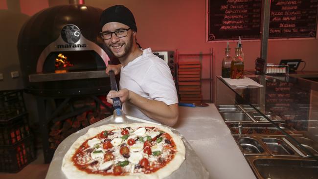 Daniel Cester opened Strada Pizza and Bar late last year. Picture: Wayne Taylor