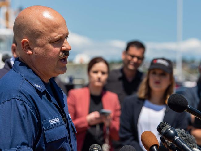 US Coast Guard Captain Jamie Frederick. Picture: Joseph Prezioso/AFP