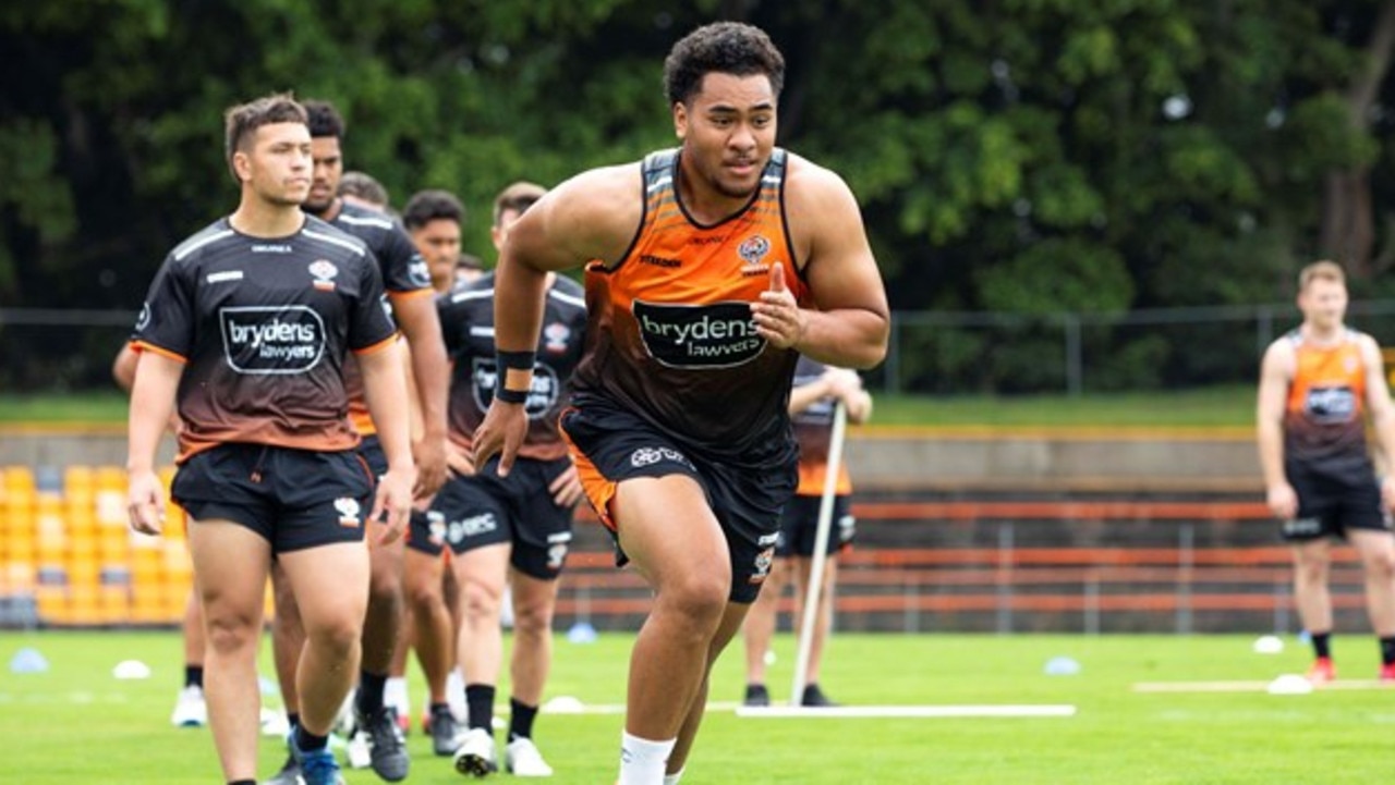 Justin Matamua is a long-term prospect for the Wests Tigers. Picture: Wests Tigers Media