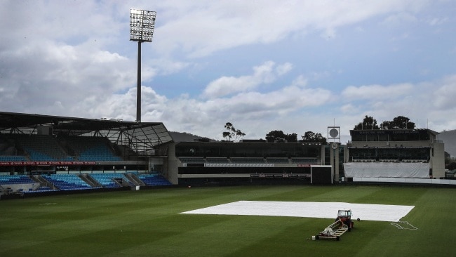 Blundstone Arena will host the day-night fifth men's Ashes Test from January 14-18. Picture: Sarah Reed/Getty Images