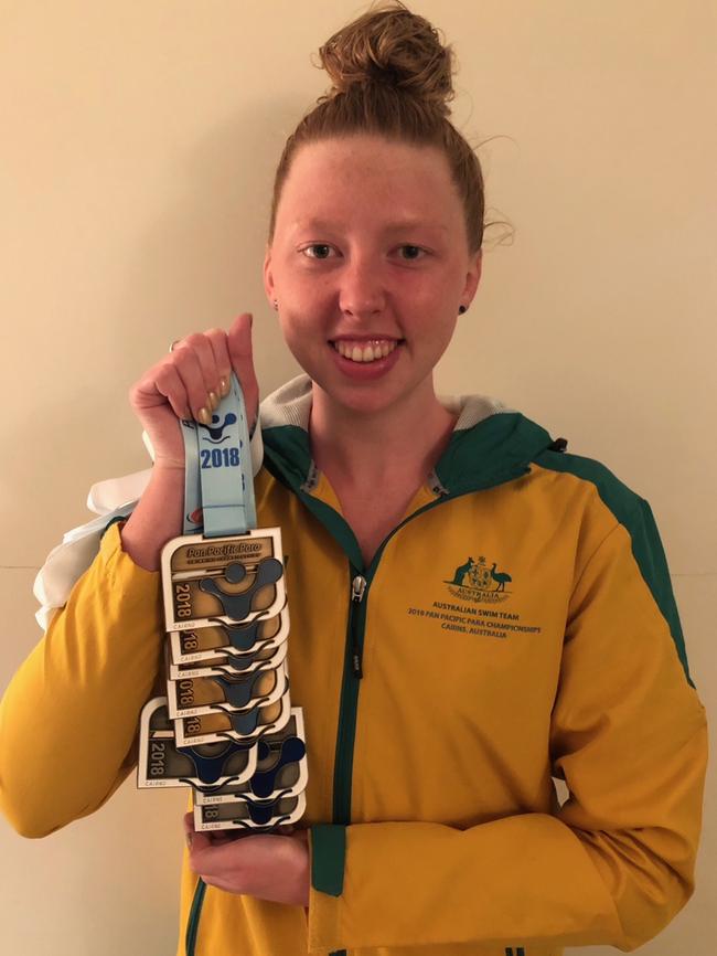 Lakeisha 'Lucky' Patterson claimed five gold and three silver medals at the 2018 Para Pan Pacific Games.