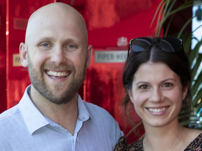 Gary and Jordan Ablett attend the Piper-Heidsieck enclosure at the 2021 Australian Open on  Friday, February 19, 2021. MANDATORY PHOTO CREDIT Tennis Australia/ FIONA HAMILTON.Please note Piper-Heidsieck must be mentioned in the caption and copy as agreed.