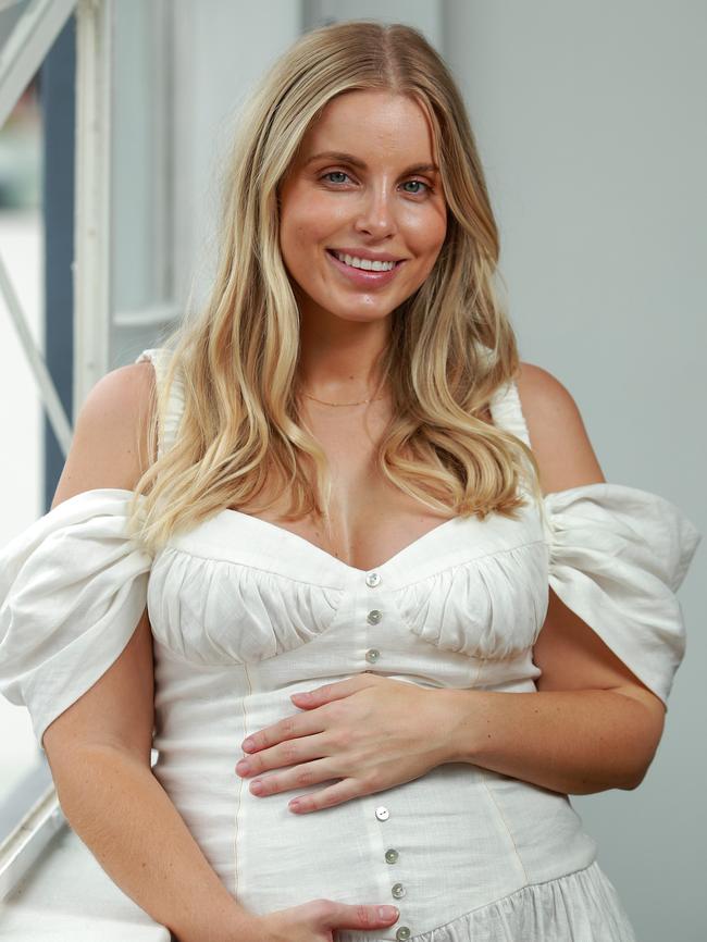 Keira is thrilled to be pregnant after a successful first round of IVF. Picture: Justin Lloyd.