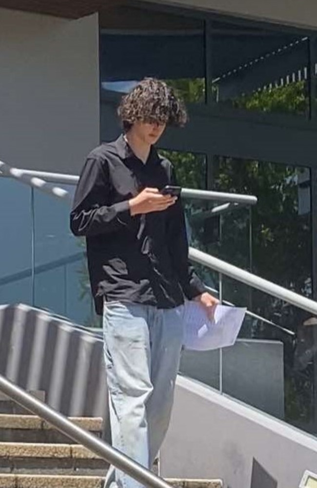 Ashton Brent Winnett leaving Caloundra Magistrates Court on October 17, 2024.