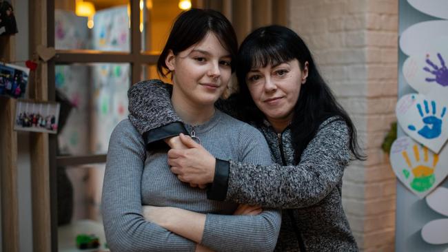 Lyudmila Motychak and her daughter Anastasia were reunited with the help of the Save Ukraine organisation. Picture: Oliver Marsden/The Times