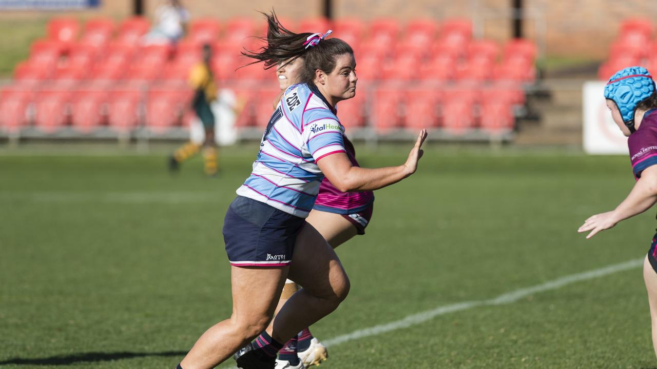 Renee Donpon of Roma Echnidas Womens 7s. Picture: Kevin Farmer