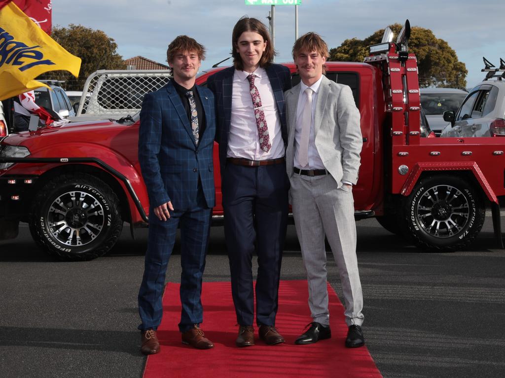 Students step out at the Guilford Young leaver’s dinner at Elwick Racecourse. Picture: Mireille Merlet