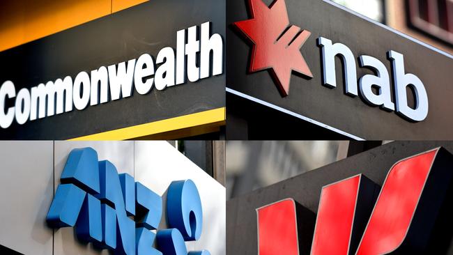 The four major banks are on a tear on Wednesday after optimism from UBS. Picture: AAP Image/Joel Carrett.