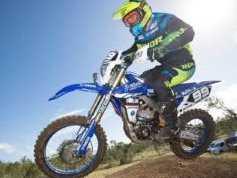 A rider racing on dirt. Picture: Motorcycling Australia.