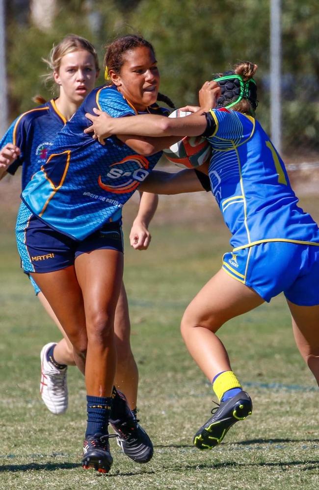 Sunshine Coast junior rugby union talent Luca Lamplough. Picture: Adrian Bell Photography