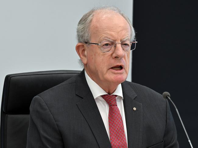 Inaugural commissioner Paul Brereton makes the opening address of the National Anti-Corruption Commission (NACC) in Canberra, Monday, July 3, 2023. (AAP Image/Mick Tsikas) NO ARCHIVING