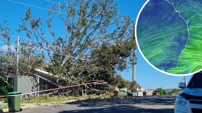 Trees down, flights cancelled as 90kmh polar blast smashes SEQ