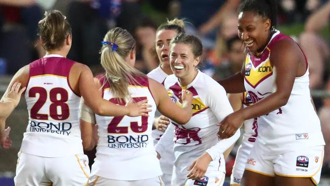 Brisbane’s AFLW team is yet to play at the Gabba. Picture: Getty Images