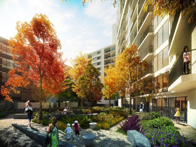The designs also include 2500sq m of open spaces, including a courtyard.