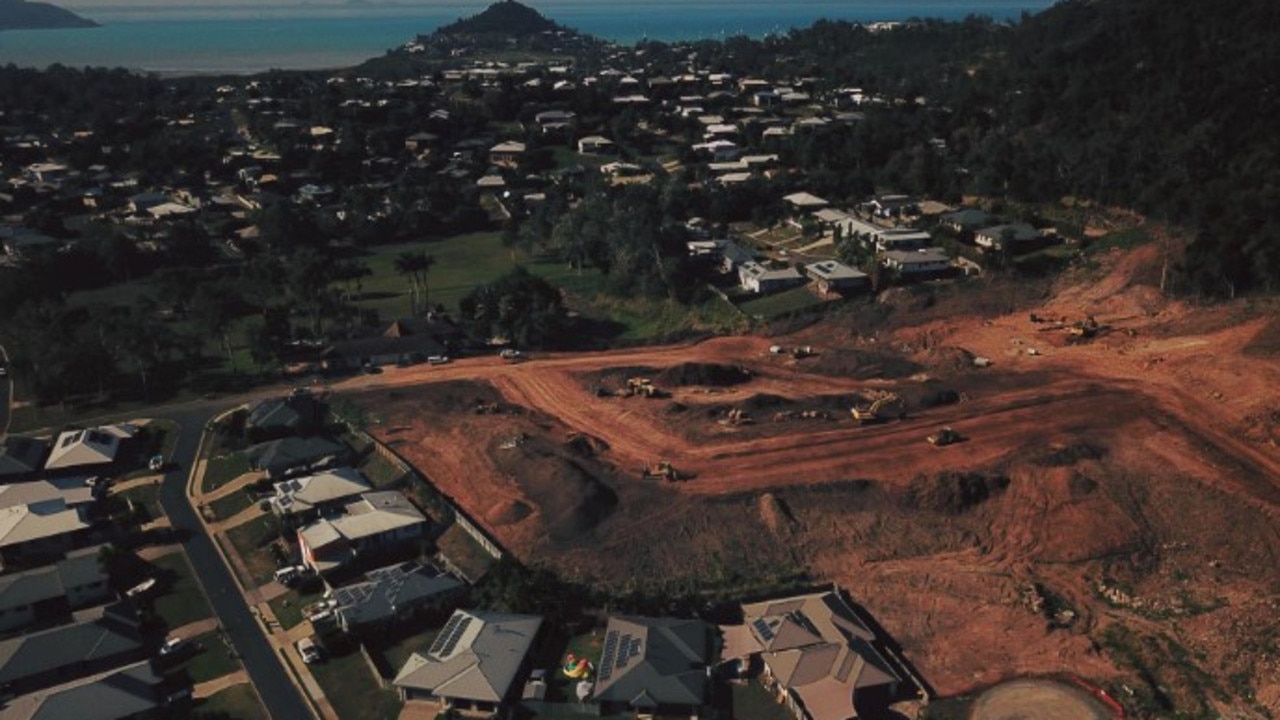 Works goes on at the Mandara Rise estate in Cannonvale. Picture: Facebook