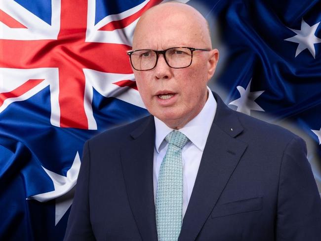 web art for Peter Dutton flag