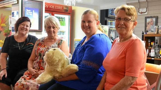 SEAL OF APPROVAL: Denise McGilvery, Vicki Boyd, Jenny Thompson and Clare McGilvery agree that having two robotic seals at Gunther Village aged care home has been life changing for staff and residents, and it's all thanks to the local community. Picture: Felicity Ripper