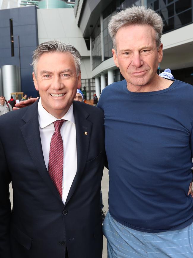 Eddie McGuire and Sam Newman. Picture: Alex Coppel