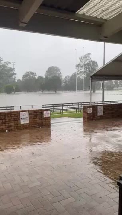 Norths Rugby Club flooded