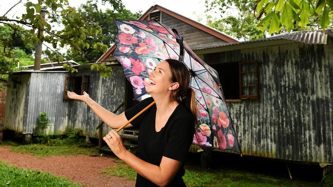 Lisa Fryer at the Herveys Range Heritage Tea Rooms on Wednesday. North Queensland, particularly areas inland of Townsville, have been told to brace for heavy rain over the next week. Picture: Shae Beplate.