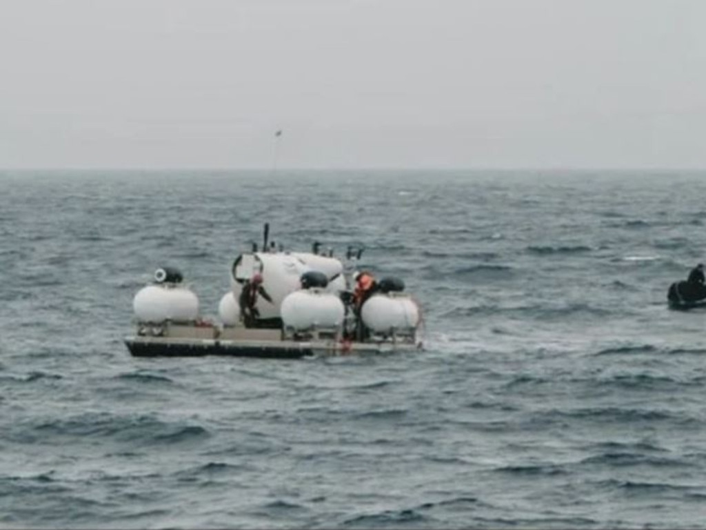 The last known pic of the submarine before it vanished exploring Titanic's wreck.