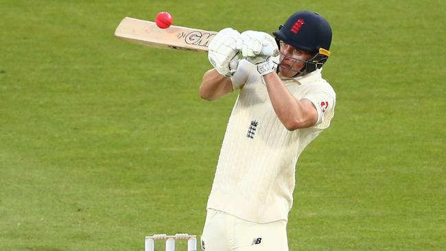 Dan Lawrence put on a century of his own to hand England Lions the advantage on day one.