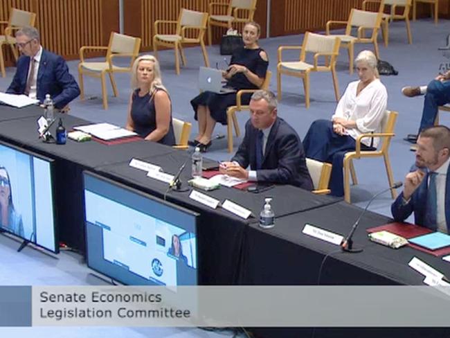 News executives appear before the senate inquiry into the media bargaining code. Source: The Australian.