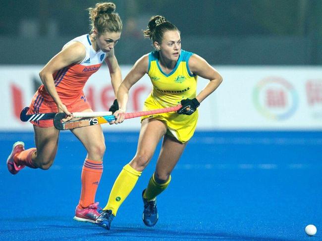 s24dt999 hayley padget in the Champions Trophy match against the Netherlands in China in November