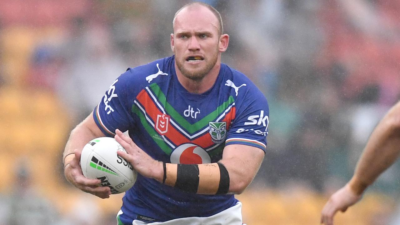 Matt Lodge in action for the Warriors against South Sydney this season. Credit: NRL Images.