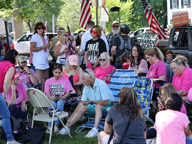 Ms Read earning a “devoted band of supporters who believe she was framed’. Picture: Suzanne Kreiter/The Boston Globe