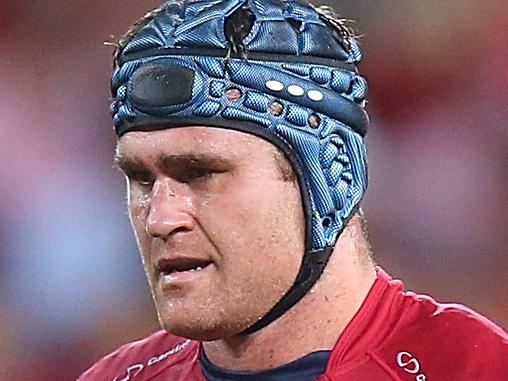 BRISBANE, AUSTRALIA - MAY 17: James Horwill and the Reds looks on during the round 14 Super Rugby match between the Reds and the Rebels at Suncorp Stadium on May 17, 2014 in Brisbane, Australia. (Photo by Chris Hyde/Getty Images)