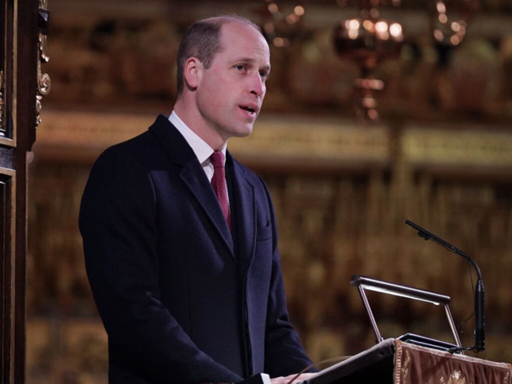 Prince of Wales reads during the 'Together at Christmas' Carol Service at Westminster Abbey. Picture: Yui Mok/Pool/Getty Images