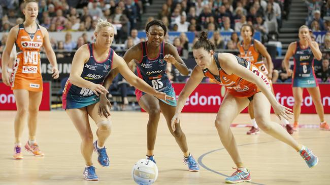 The Vixens and Giants fight it out at Hisense Arena on Saturday night