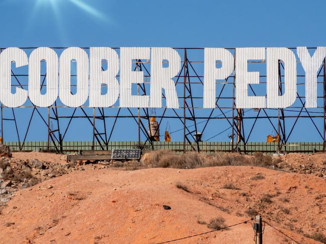 An image of a lettering Coober Pedy in south Australia. Picture: iStock