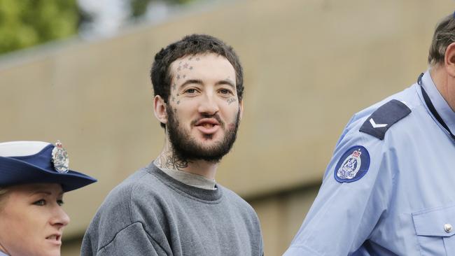 Erich Leonard Ungerhofer faced the Supreme Court over his role in a riot at Risdon Prison in August 2017. Picture: MATHEW FARRELL