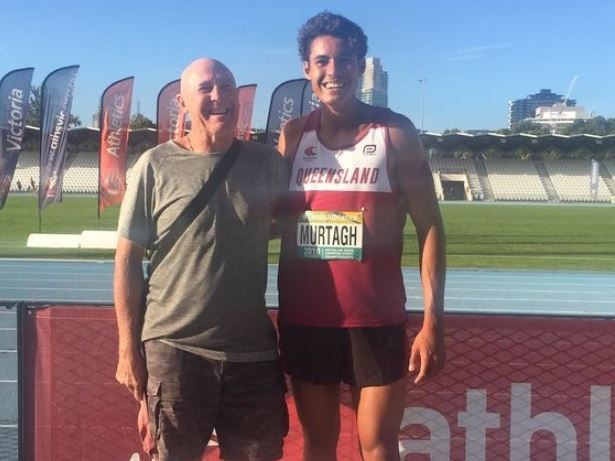 Patrick Murtagh and his father Michael at a state athletics event. Picture Instagram