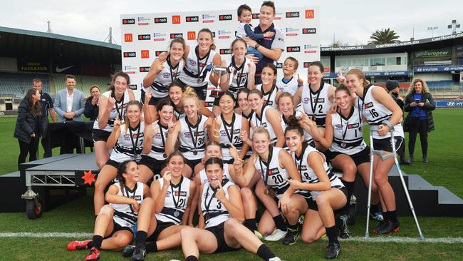 Northern Knights celebrate their premiership win. Picture: Rob Leeson